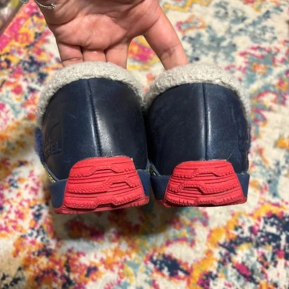 Sorel Women's Navy and White Mules - Picture 4 of 5